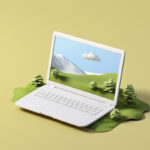 3d-rendering-laptop